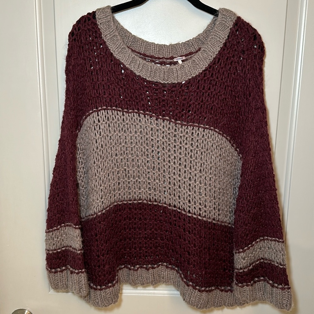 Free People Big Stitch Slouchy Sweater